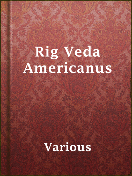 Title details for Rig Veda Americanus by Various - Available